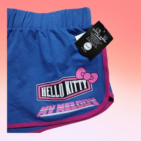 Nwt Hello Kitty by San Rio Blue Lounge Shorts Sz XL - Picture 2 of 5